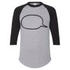 Unisex Three-Quarter Raglan Sleeve Baseball Jersey T-Shirt Thumbnail