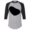Unisex Three-Quarter Raglan Sleeve Baseball Jersey T-Shirt Thumbnail
