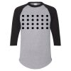 Unisex Three-Quarter Raglan Sleeve Baseball Jersey T-Shirt Thumbnail