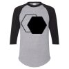 Unisex Three-Quarter Raglan Sleeve Baseball Jersey T-Shirt Thumbnail