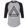 Unisex Three-Quarter Raglan Sleeve Baseball Jersey T-Shirt Thumbnail