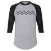 Unisex Three-Quarter Raglan Sleeve Baseball Jersey T-Shirt Thumbnail