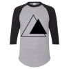 Unisex Three-Quarter Raglan Sleeve Baseball Jersey T-Shirt Thumbnail
