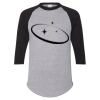 Unisex Three-Quarter Raglan Sleeve Baseball Jersey T-Shirt Thumbnail