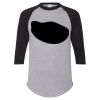 Unisex Three-Quarter Raglan Sleeve Baseball Jersey T-Shirt Thumbnail