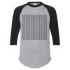 Unisex Three-Quarter Raglan Sleeve Baseball Jersey T-Shirt Thumbnail