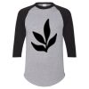 Unisex Three-Quarter Raglan Sleeve Baseball Jersey T-Shirt Thumbnail