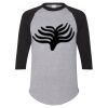 Unisex Three-Quarter Raglan Sleeve Baseball Jersey T-Shirt Thumbnail