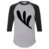 Unisex Three-Quarter Raglan Sleeve Baseball Jersey T-Shirt Thumbnail