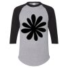Unisex Three-Quarter Raglan Sleeve Baseball Jersey T-Shirt Thumbnail