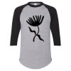 Unisex Three-Quarter Raglan Sleeve Baseball Jersey T-Shirt Thumbnail