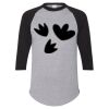 Unisex Three-Quarter Raglan Sleeve Baseball Jersey T-Shirt Thumbnail