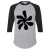 Unisex Three-Quarter Raglan Sleeve Baseball Jersey T-Shirt Thumbnail
