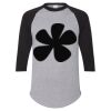 Unisex Three-Quarter Raglan Sleeve Baseball Jersey T-Shirt Thumbnail