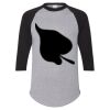 Unisex Three-Quarter Raglan Sleeve Baseball Jersey T-Shirt Thumbnail