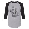 Unisex Three-Quarter Raglan Sleeve Baseball Jersey T-Shirt Thumbnail