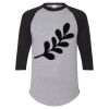 Unisex Three-Quarter Raglan Sleeve Baseball Jersey T-Shirt Thumbnail