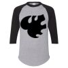 Unisex Three-Quarter Raglan Sleeve Baseball Jersey T-Shirt Thumbnail