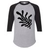 Unisex Three-Quarter Raglan Sleeve Baseball Jersey T-Shirt Thumbnail