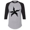 Unisex Three-Quarter Raglan Sleeve Baseball Jersey T-Shirt Thumbnail