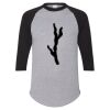 Unisex Three-Quarter Raglan Sleeve Baseball Jersey T-Shirt Thumbnail