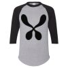 Unisex Three-Quarter Raglan Sleeve Baseball Jersey T-Shirt Thumbnail