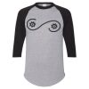 Unisex Three-Quarter Raglan Sleeve Baseball Jersey T-Shirt Thumbnail