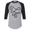 Unisex Three-Quarter Raglan Sleeve Baseball Jersey T-Shirt Thumbnail