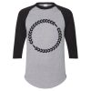 Unisex Three-Quarter Raglan Sleeve Baseball Jersey T-Shirt Thumbnail