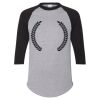 Unisex Three-Quarter Raglan Sleeve Baseball Jersey T-Shirt Thumbnail
