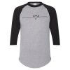 Unisex Three-Quarter Raglan Sleeve Baseball Jersey T-Shirt Thumbnail