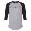 Unisex Three-Quarter Raglan Sleeve Baseball Jersey T-Shirt Thumbnail