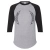 Unisex Three-Quarter Raglan Sleeve Baseball Jersey T-Shirt Thumbnail