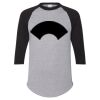 Unisex Three-Quarter Raglan Sleeve Baseball Jersey T-Shirt Thumbnail