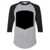 Unisex Three-Quarter Raglan Sleeve Baseball Jersey T-Shirt Thumbnail
