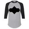 Unisex Three-Quarter Raglan Sleeve Baseball Jersey T-Shirt Thumbnail