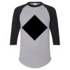 Unisex Three-Quarter Raglan Sleeve Baseball Jersey T-Shirt Thumbnail