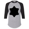 Unisex Three-Quarter Raglan Sleeve Baseball Jersey T-Shirt Thumbnail