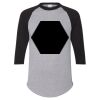 Unisex Three-Quarter Raglan Sleeve Baseball Jersey T-Shirt Thumbnail