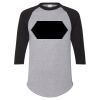 Unisex Three-Quarter Raglan Sleeve Baseball Jersey T-Shirt Thumbnail