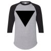 Unisex Three-Quarter Raglan Sleeve Baseball Jersey T-Shirt Thumbnail