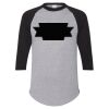 Unisex Three-Quarter Raglan Sleeve Baseball Jersey T-Shirt Thumbnail