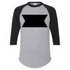 Unisex Three-Quarter Raglan Sleeve Baseball Jersey T-Shirt Thumbnail