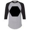 Unisex Three-Quarter Raglan Sleeve Baseball Jersey T-Shirt Thumbnail