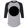 Unisex Three-Quarter Raglan Sleeve Baseball Jersey T-Shirt Thumbnail