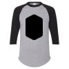 Unisex Three-Quarter Raglan Sleeve Baseball Jersey T-Shirt Thumbnail