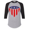 Unisex Three-Quarter Raglan Sleeve Baseball Jersey T-Shirt Thumbnail