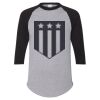 Unisex Three-Quarter Raglan Sleeve Baseball Jersey T-Shirt Thumbnail
