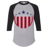 Unisex Three-Quarter Raglan Sleeve Baseball Jersey T-Shirt Thumbnail