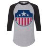 Unisex Three-Quarter Raglan Sleeve Baseball Jersey T-Shirt Thumbnail